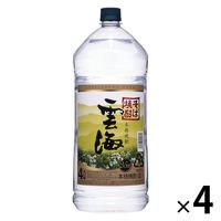 そば雲海 25度 4L ペット 1本 蕎麦焼酎 雲海酒造 - アスクル