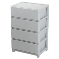 JEJアステージ　デコニーシーヴォワイド4段　ライトグレー　　1台