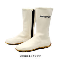 マルカツ トラクターシューズ 先丸 涼白 中(24.0cm~24.5cm) TRW-88 1足（直送品）