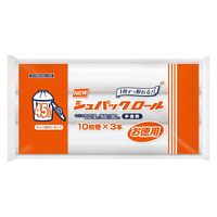 ゴミ袋 半透明 シュパックロール 普通 45L（10枚入×3本）1パック 厚さ：0.012mm オルディ
