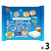 洋菓子 ケーキ 個包装 ミニクリームチーズケーキ 115g 1セット（1個×3）