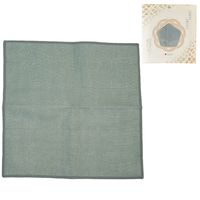 5枚重ねのご縁ふきん やさしい使い心地 食器拭き 台拭き おしぼり 藍鼠色 日本製 1枚 藤栄