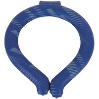 ヤマショウ 冷感ネックリング 熱中症対策 ストライプネイビー L YRK-002NVL 1個（直送品）