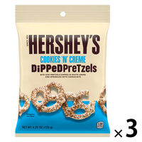 チョコレート菓子 ハーシー　ディップドプレッツェル　クッキー＆クリーム　120g 1セット（1個×3）