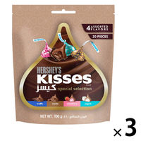チョコレート菓子 ハーシー　キスチョコレート　スペシャルセレクション　アソート　100g  1セット（1個×3）