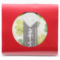 白雪友禅ふきん 吸水性がよく すぐ乾く 友禅染め かや織りふきん ギフトパッケージ入り クローバー 若葉 1枚