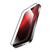 MSソリューションズ iPhone 16 ガラスフィルム全面保護 超強度・耐衝撃3倍 超透明 LN-IM24FGT 1個