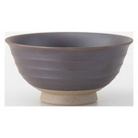 西海陶器 黒空焼 飯碗 大 74098 1箱(5個入)（直送品）