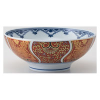 西海陶器 献上古伊万里ボウル (M) 赤 24861 1箱(5個入)（直送品）