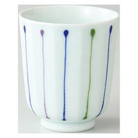 西海陶器 三色十草 軽量湯呑 大・青 42815 1箱(5個入)（直送品）