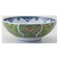 西海陶器 献上古伊万里ボウル (M) 緑 24864 1箱(5個入)（直送品）