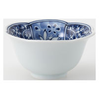 西海陶器 兎濃唐草 花型小付 30690 1箱(5個入)（直送品）