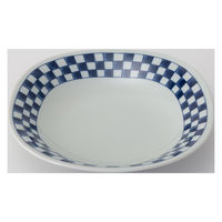 西海陶器 市松紋 多用皿 34077 1箱(5個入)（直送品）