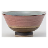 西海陶器 錆染 飯碗 中・赤 73656 1箱(5個入)（直送品）