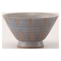 西海陶器 撥水刷毛 飯碗 小・灰 73672 1箱(5個入)（直送品）