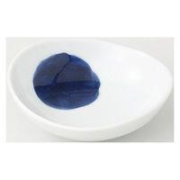 西海陶器 二色丸紋 楕円小付 42887 1箱(10個入)（直送品）