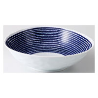西海陶器 藍染駒筋 変形多用鉢 32561 1箱(5個入)（直送品）