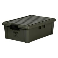 ベストコ コンテナ ボックス 収納 積み重ね L 浅型 カーキ Boite MA-4007 1個