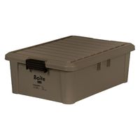 ベストコ コンテナ ボックス 収納 積み重ね L 浅型 ブラウン Boite MA-4006 1個