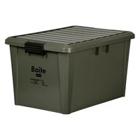 ベストコ コンテナ ボックス 収納 積み重ね L 深型 カーキ Boite MA-4010 1個