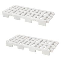 ベストコ すのこ 連結 プラスチック アイボリー 37.5×74cm MA-4226 1個（2枚入）