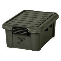 ベストコ コンテナ ボックス 収納 積み重ね M 浅型 カーキ Boite MA-4001 1個