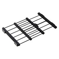 平安伸銅工業 突っ張り棚 すき間収納 マットブラック 耐荷重2kg 幅28.5～43cm SMR-24B 1個