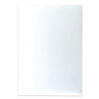 プラス クリアーホルダー A4タテ 厚口 厚さ0.3mm 角R 1袋（20枚入） ファイル 89176（わけあり品）