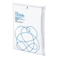 アスクル ゴミ袋 スーパーエコノミー 省資源タイプ 乳白半透明 高密度 45L 厚さ0.011mm 1パック（100枚入） オリジナル（わけあり品）
