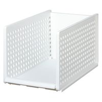 吉川国工業所 組み合わせて使える収納トレー ミディL ホワイト MOS-27_W 1個