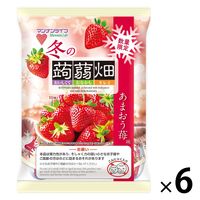 冬の蒟蒻畑 あまおう苺味 25g 10個入 1セット（1袋×6） マンナンライフ