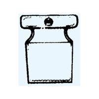 日本理化学器械 ストップ栓(平栓)摺部15 4007-1520 1個 65-8663-06（直送品）