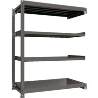 ICHIMAI 重量ボルトレスラック 段荷重1000Kg H1800×W1500×D750 天地4段 連結グレー TH1000-657R4（直送品）