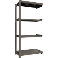 ICHIMAI 重量ボルトレスラック 段荷重1000Kg H2400×W1200×D600 天地4段 連結グレー TH1000-846R4（直送品）