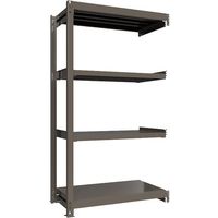 ICHIMAI 重量ボルトレスラック 段荷重1000Kg H2100×W1200×D600 天地4段 連結グレー TH1000-746R4（直送品）