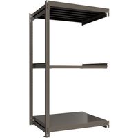 ICHIMAI 重量ボルトレスラック 段荷重1000Kg H2100×W1200×D900 天地3段 連結グレー TH1000-749R3（直送品）