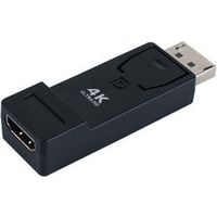 Trimate DisplayPort to HDMI 変換アダプタ 4K TR-HDA005-BK 1個 67-4918-49（直送品）