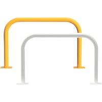 カネソウ 車止め アーチ型 スチール製 焼付塗装 後付タイプ Yシリーズ YB6H7A-A(Y) 1本 321-6645（直送品）