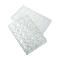 朝日ラボ交易 未処理プレート(24ウェル、平ら底) 100枚入り 229524 1箱(100枚) 65-3677-31（直送品）