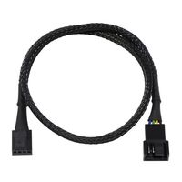 アイネックス PWMファン用電源延長スリーブケーブル 40cm ブラック CA-011A 1個 67-9218-26（直送品）