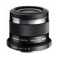 OM SYSTEM 交換レンズ M.ZUIKO DIGITAL 45mm F1.8 ブラック 64-9618-71 1本（直送品）