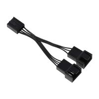 アイネックス PWMファン用二股電源リボンケーブル 5cm ブラック CA-097A 1個 67-9218-33（直送品）