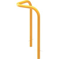 カネソウ 車止め コーナー型 スチール製 焼付塗装 Yシリーズ YD6H5-K(Y) 1本 321-8271（直送品）