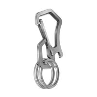 Trimate カラビナ ステンレスキーホルダー 栓抜き付き シルバー TR-KKT002-SV 1個 67-4919-08（直送品）