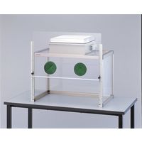 アズワン 粉体計量用ドラフト(手窓付)900×553×780mm 庫内コンセント無し 1-7618-03 1台（直送品）