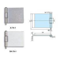 ホシモト SUS製防水型蝶番 SA-74 1個 62-2979-75（直送品）