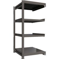 ICHIMAI 重量ボルトレスラック 段荷重1000Kg H1800×W900×D900 天地4段 連結グレー TH1000-639R4（直送品）