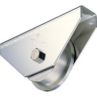 ヨコヅナ ステンレス重量戸車ワイドタイプ 250mm トロ JBSW2507 1個 849-6217（直送品）