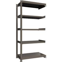 ICHIMAI 重量ボルトレスラック 段荷重1000Kg H2400×W1200×D600 天地5段 連結グレー TH1000-846R5（直送品）