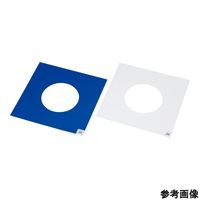 アズピュアエアーシャワー用粘着シート(バイオマスプラ配合)青 中粘着 穴φ150mm 1袋(30層×1シート入) 4-6365-01（直送品）